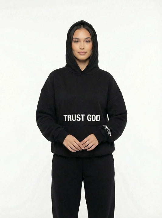 Trust God Hoodie (Black)