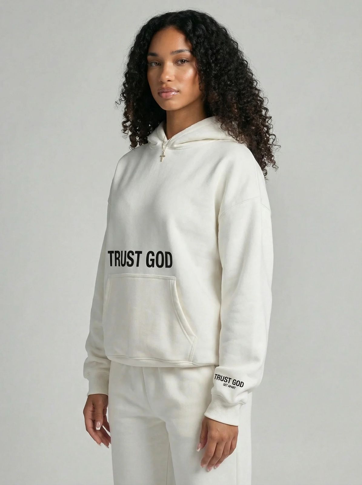 Trust God Hoodie (White)