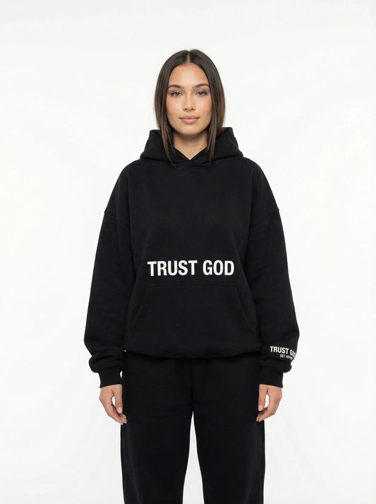 Trust God Hoodie (Black)