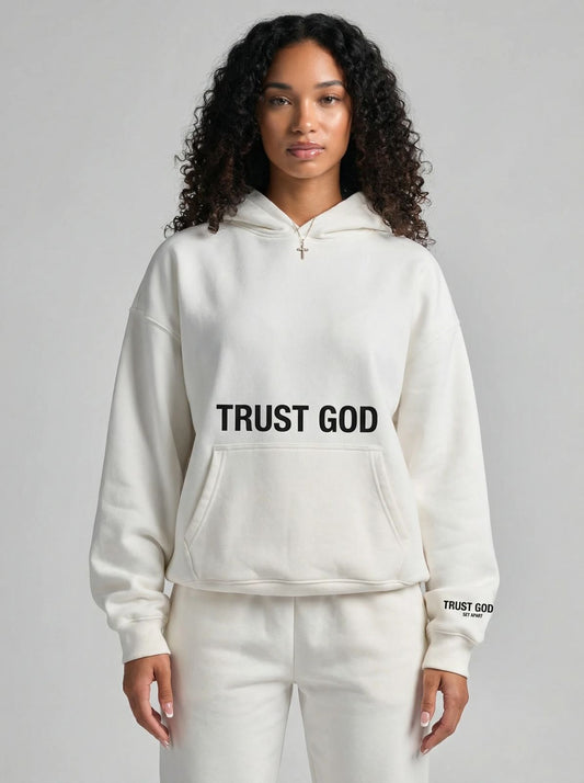 Trust God Hoodie (White)