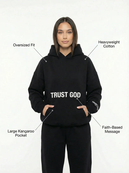 Trust God Hoodie (Black)