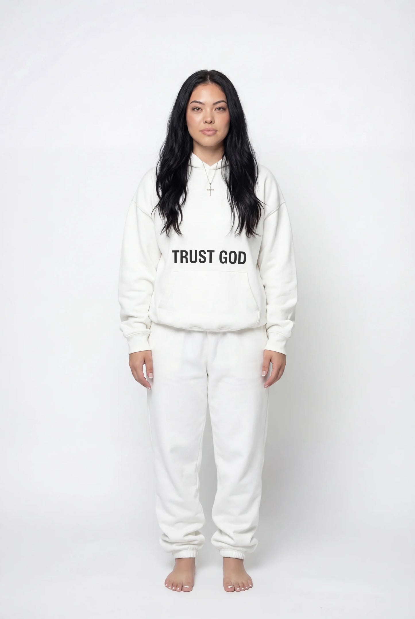 Trust God Hoodie (White)
