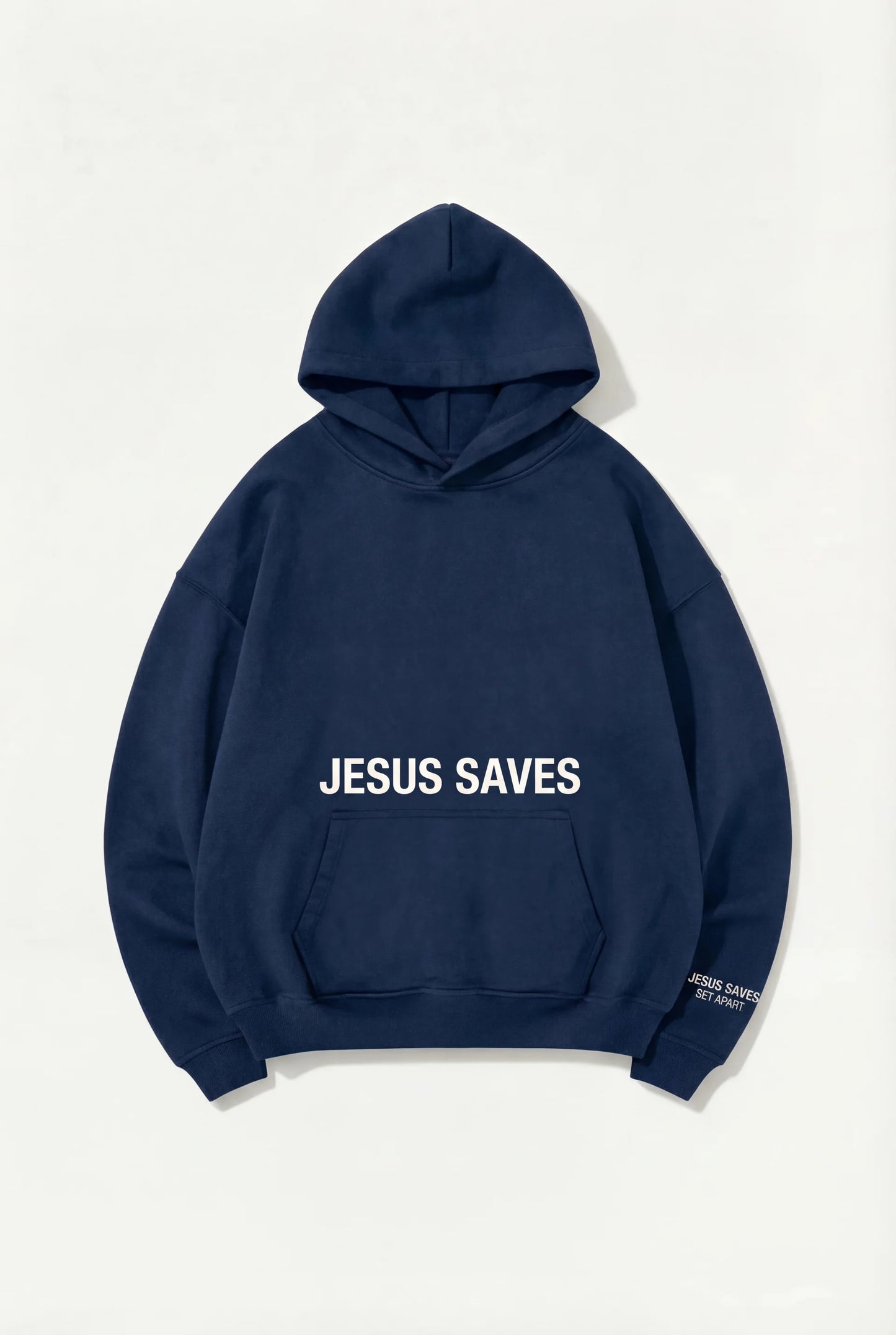 Jesus Saves Hoodie (Navy Blue)