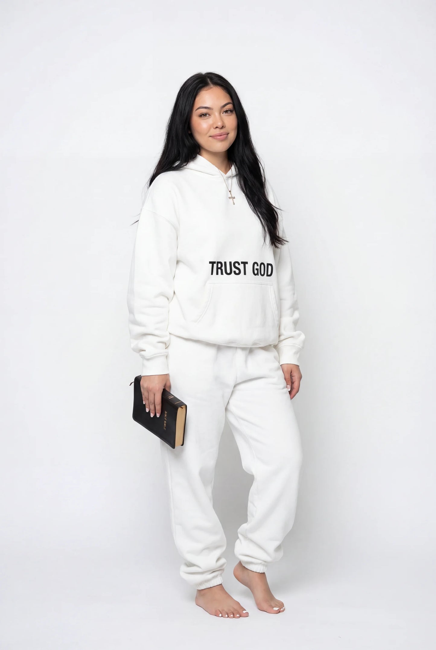 Trust God Hoodie (White)