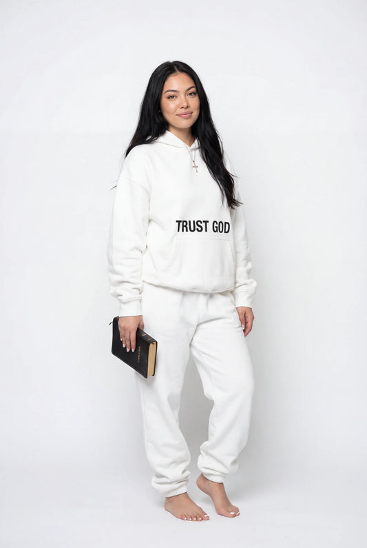 Trust God Hoodie (White)