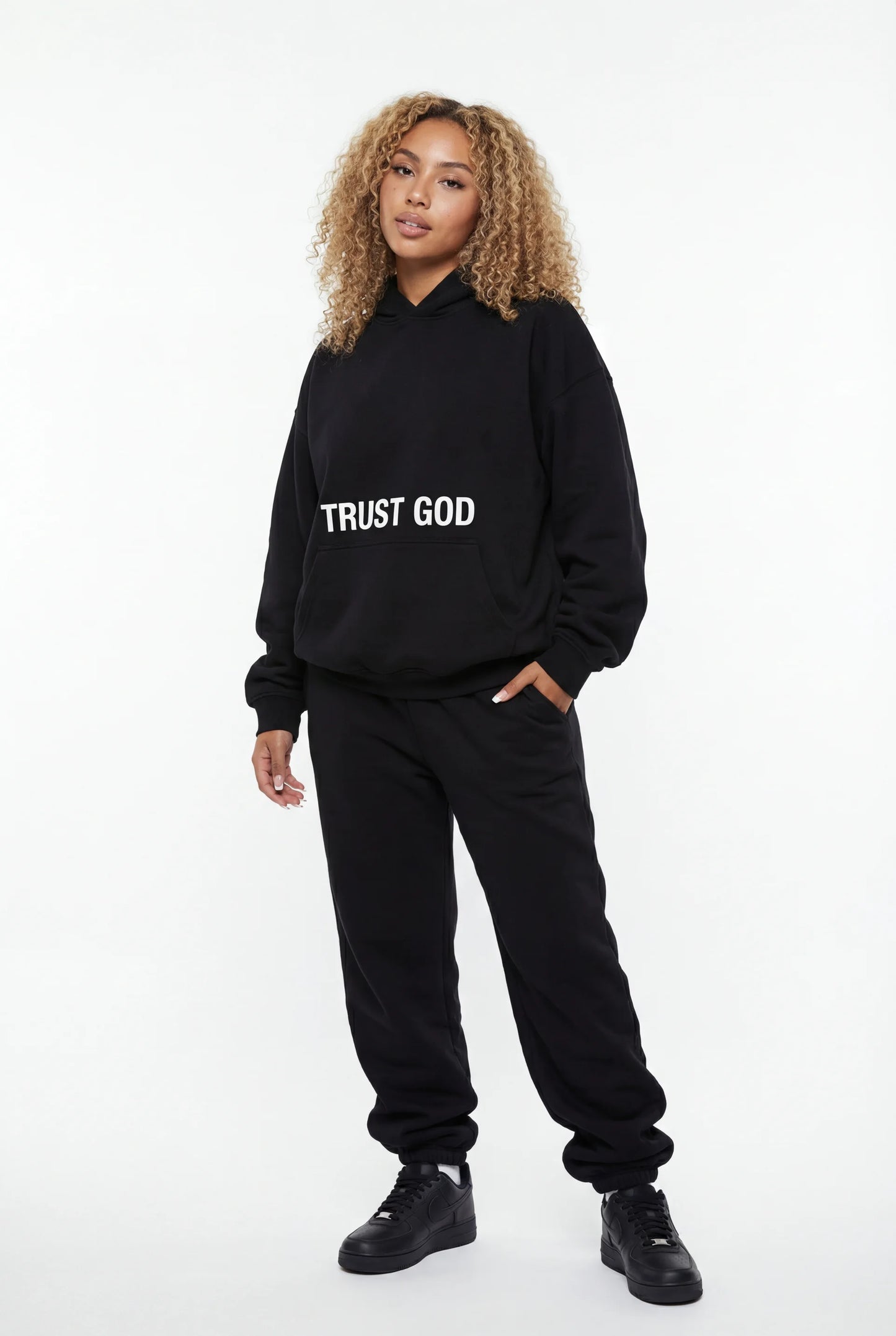 Trust God Hoodie (Black)